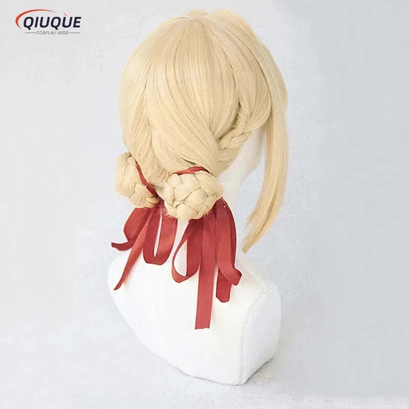 Resistance Tube Set - e,4;v'6\k/Violet Evergarden Ponytail Braid Buns Blonde