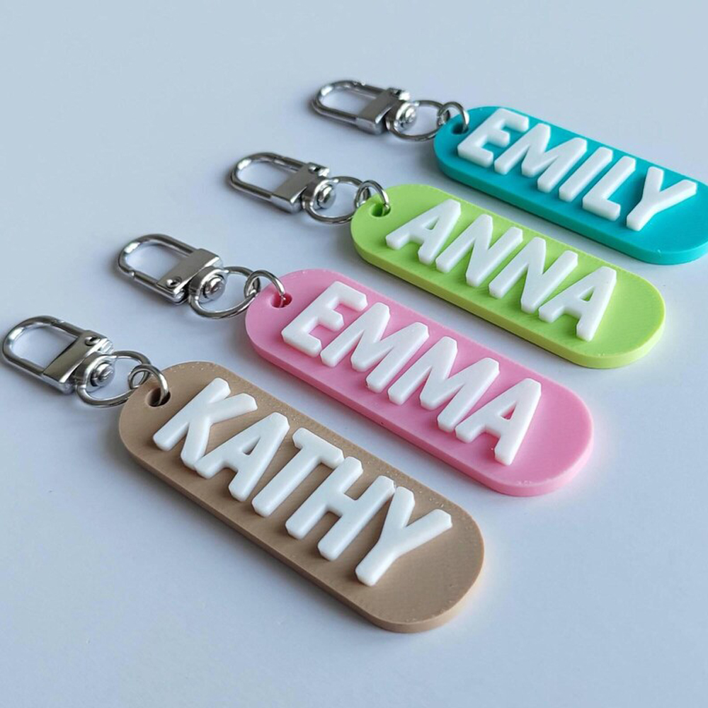Health Wellness Gifts - Personalized Customized Name Keychain Custom Acrylic