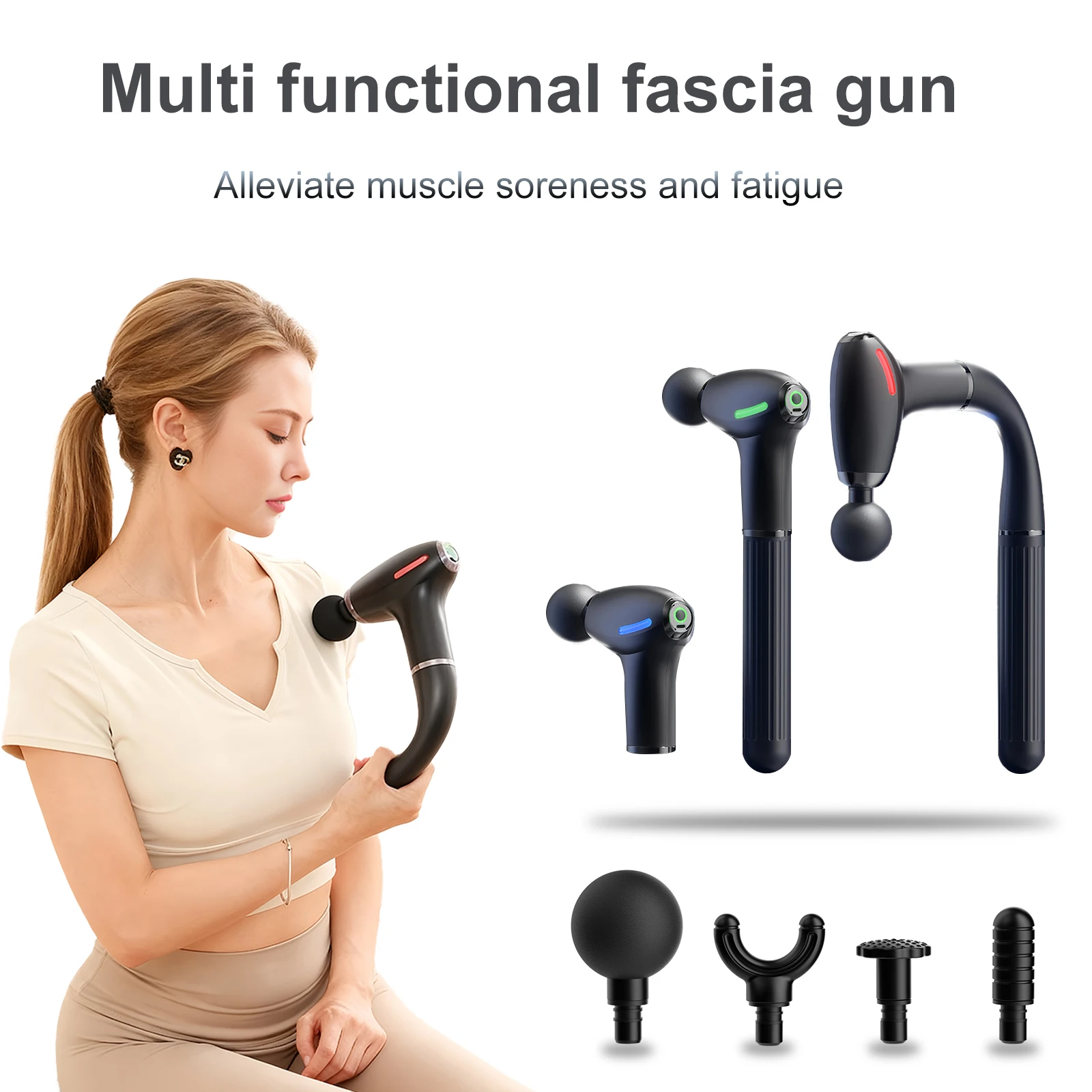 Massage Gun Deep Tissue - Mulit functional fascia gun with Extended