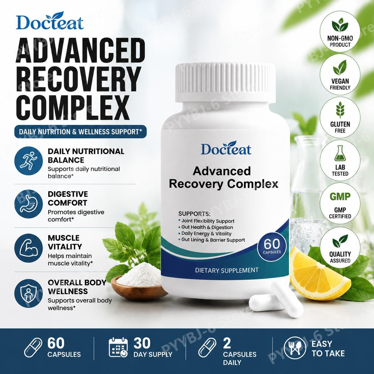 Advanced Recovery Complex 60 C - đánh giá và giá Health With Wellness
