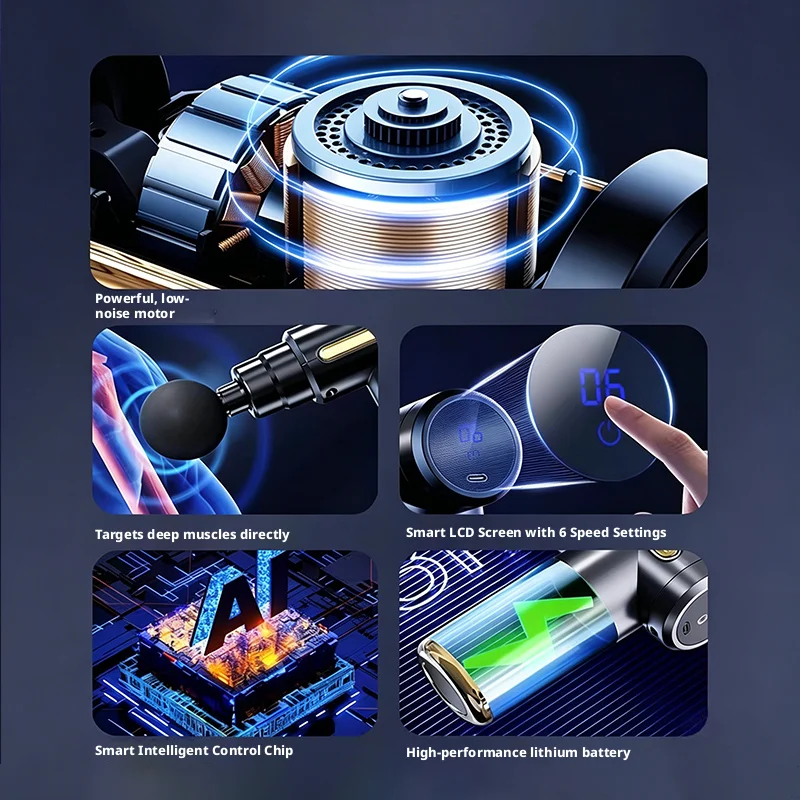 6 Speed Mini Electric Fascia G - đánh giá và giá Massage Gun Deep Tissue