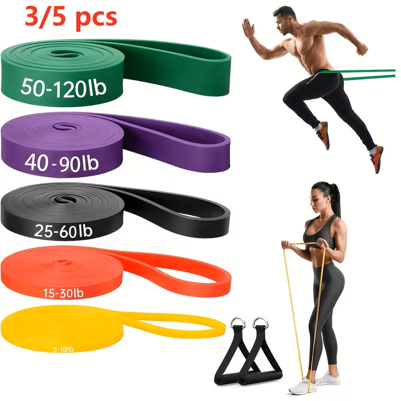 3/5pcs Pull Up Bands, Resistan - đánh giá và giá Resistance Tube Set