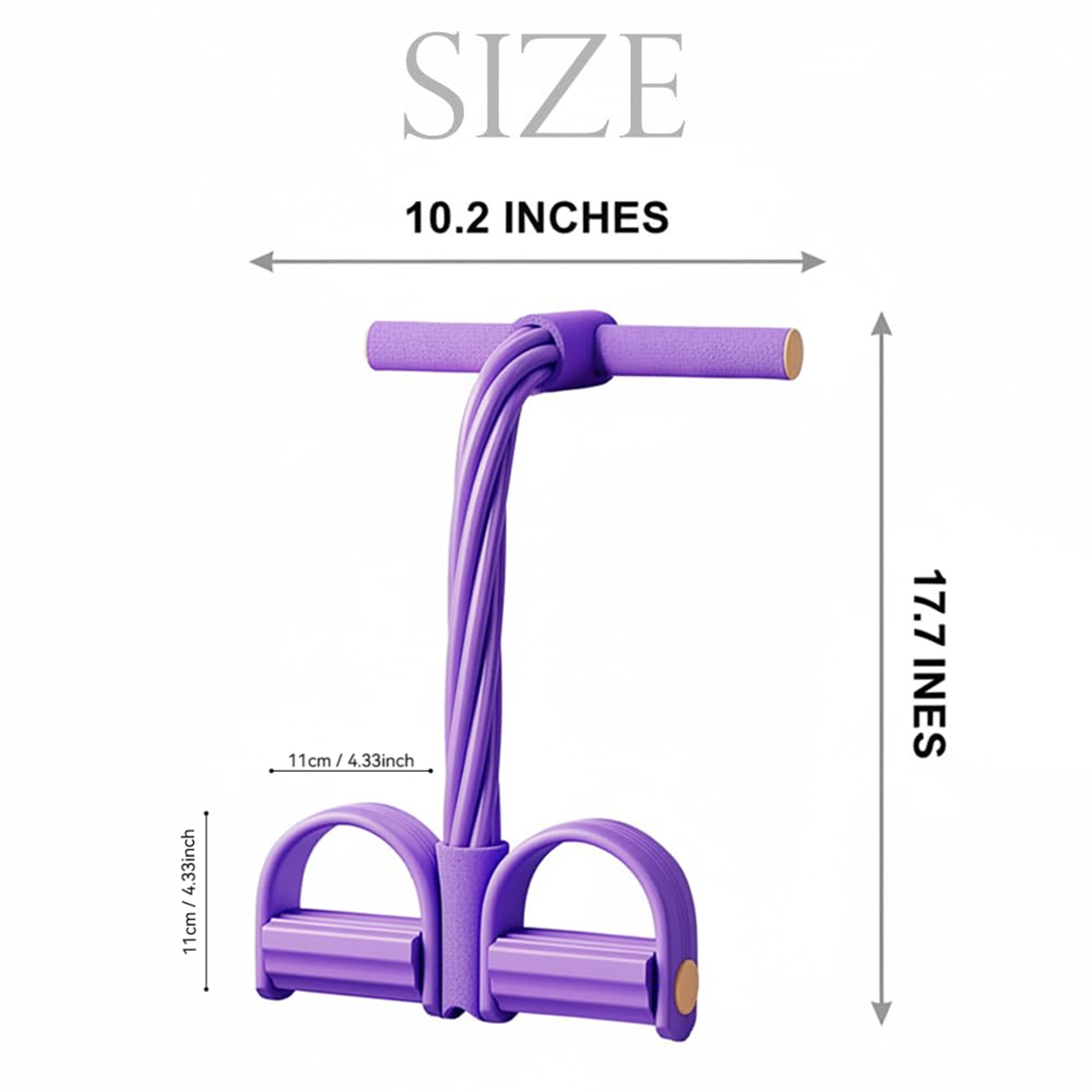 Pedal Resistance Bands with Ha - đánh giá và giá Resistance Tube Set