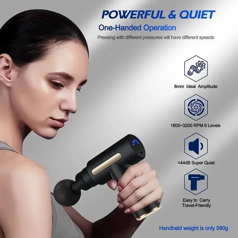 Portable Fascial Massage Gun E - đánh giá và giá Massage Gun Deep Tissue
